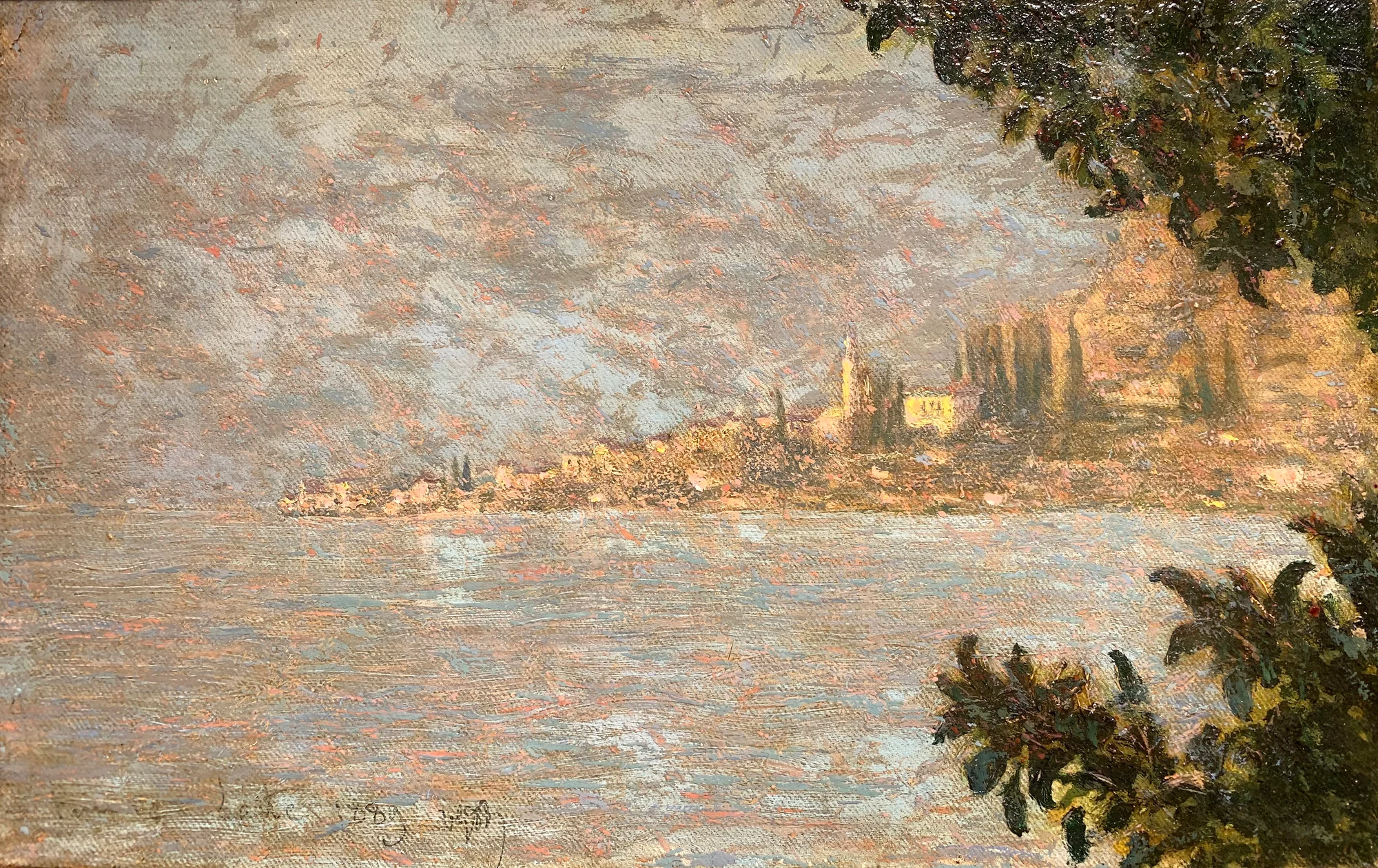 Vittore Grubicy de Dragon — Fiume latte (dettaglio)